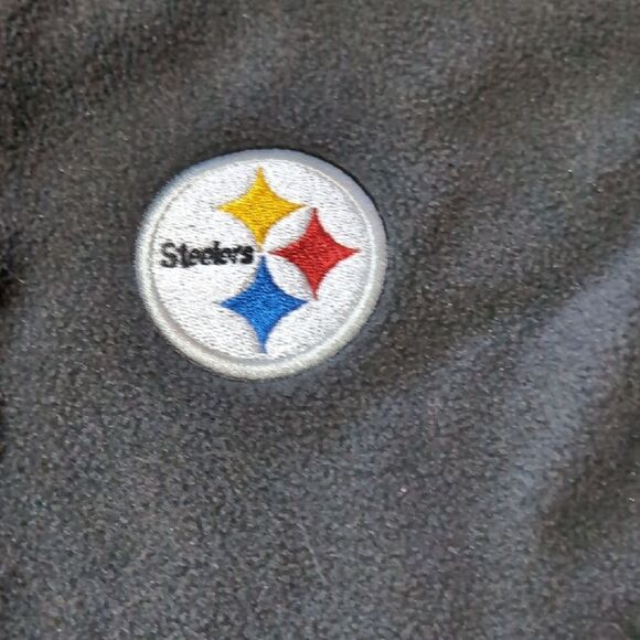 NWT NFL Black and Gold Mens Fleece Vest Large - Picture 4 of 10